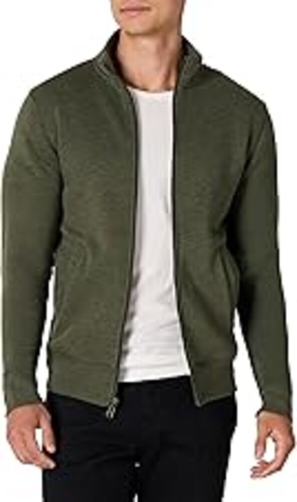 Amazon Essentials Men's Fleece Zip Up Mock Neck Sweatshirt, Midweight, Regular Fit