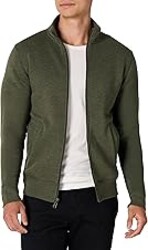 Amazon Essentials Men's Fleece Zip Up Mock Neck Sweatshirt, Midweight, Regular Fit