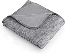 Bedsure Cooling Blanket Twin XL for Hot Sleepers, Summer Dorm Room Essentials for Guys Girls, Cold Blanket with Rayon Derived from Bamboo, Ice Cool Lightweight College Bedding Twin Size Bed, 60x90