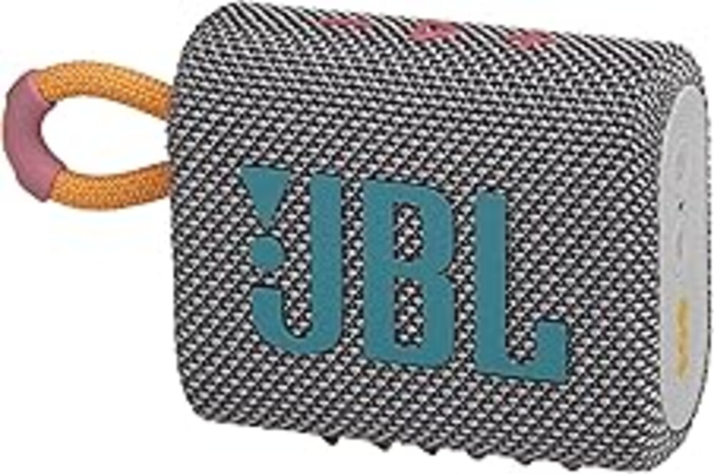 JBL Go 3 - Portable Mini Bluetooth Speaker, big audio and punchy bass, IP67 waterproof and dustproof, 5 hours of playtime, speaker for home, outdoor and travel (Grey)