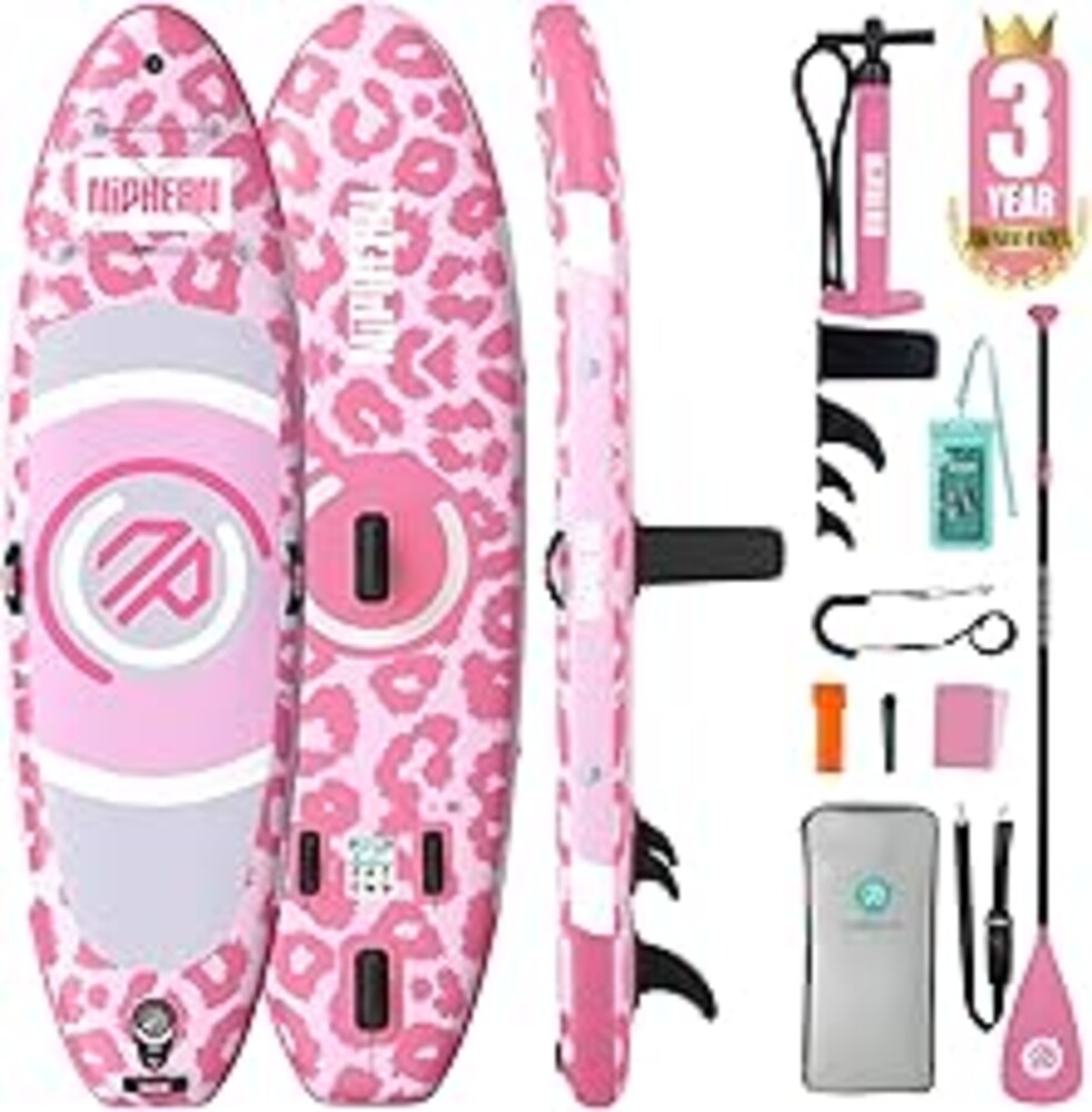 Niphean（Ultra-Light） Inflatable Paddle Board with StabilTrac Fin and Durable SUP Accessories, 10' Stand Up Paddle Boards for Adults & Youth, Versatile Yoga Paddle Board, Gift Ideas