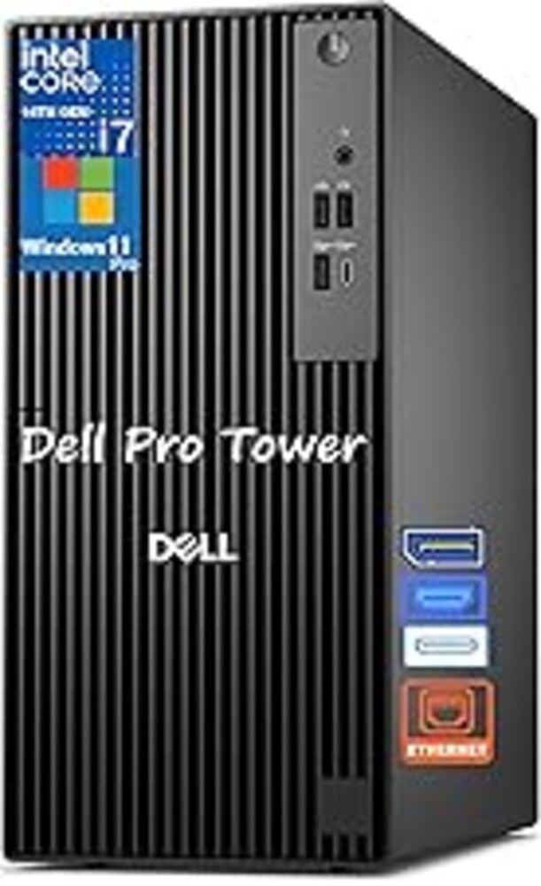 Dell Pro Tower PC Desktop Computers, Intel 20-Core i7-14700 (up to 5.4GHz), 32GB RAM, 1TB SSD, HDMI, DP, USB-C, Windows 11 Pro, Carbon Black, 2026 Next Gen OptiPlex for Business & Professionals