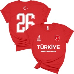 Turkiye Turkey Soccer Fan Shirt 2026 USA Tournament Tee Men Women Flag Futbol Match Day Top