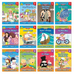 School Zone Start to Read! 12-Book Set - Progressive Reading Levels 1, 2 and 3: 192 Pages, Preschool, Kindergarten, 1st Grade, 2nd Grade, Beginning Readers, Ages 4-7 (Start to Read! Book Series)