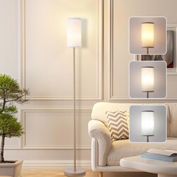 EOEYYOYB Floor Lamps 3 Color Temperature for Living Room Tall Lamp for Bedroom Office Corner (Brown, 65'')