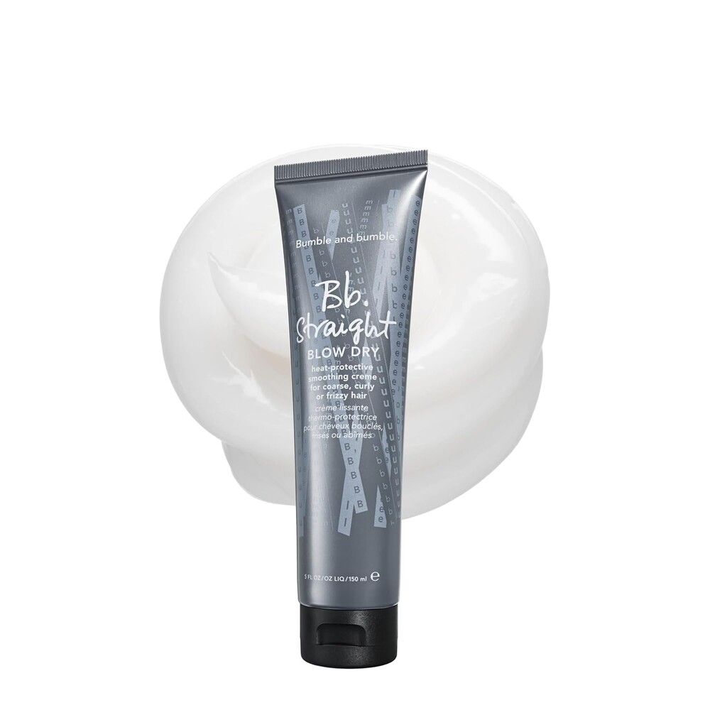 Bumble and bumble. Straight Blow Dry Heat Protective Hair Styling Cream |Protects Against Frizz, Humidity, and Heat|Smooth Sleek Blowouts|For Medium to Thick Curly, Wavy, Straight Hair Types, 5 Fl Oz