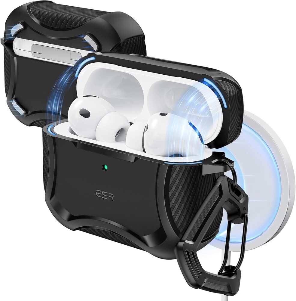 ESR for AirPods Pro 3 Case (2025), Compatible with Airpods Pro 3rd Generation (USB-C Cable), Magnetic Lid, MagSafe Ready, Pow