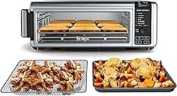 Ninja Digital Air Fryer & Toaster Oven | 8-in-1 Functionality | Flip-Up Design | XL Capacity | Air Fry Basket, Sheet Pan, Wire Rack & Crumb Tray | 1800 Watt | Silver | SP101