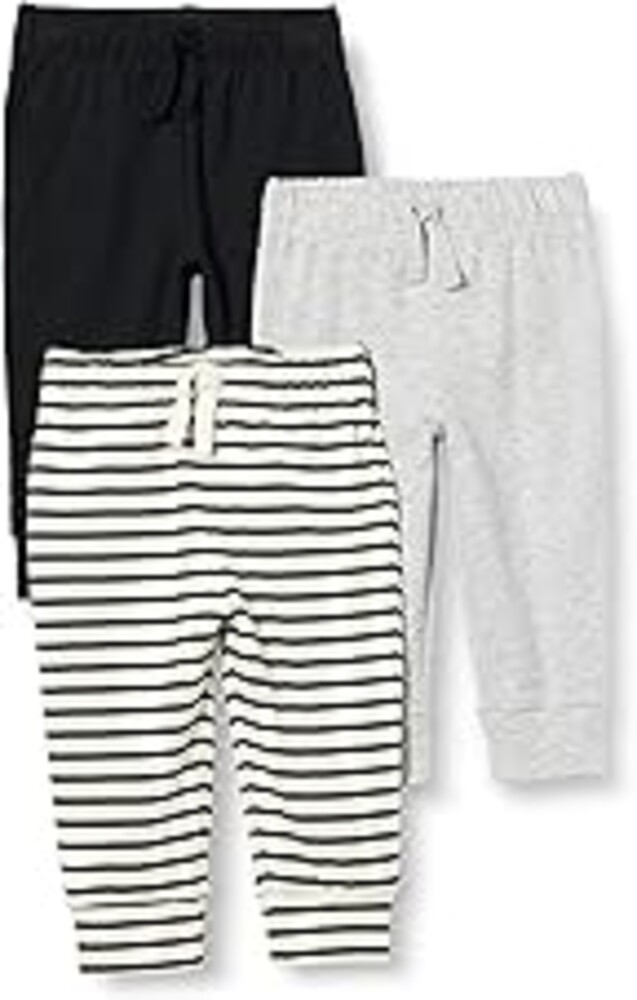 Amazon Essentials Baby Girls' Cotton Pull-On Pants, Multipacks