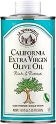 La Tourangelle, California Extra Virgin Olive Oil, Cold-Pressed High Antioxidant Olives, 16.9 fl oz - Single Origin with Polyphenols for Cooking, Drizzling, Marinades, and Dipping