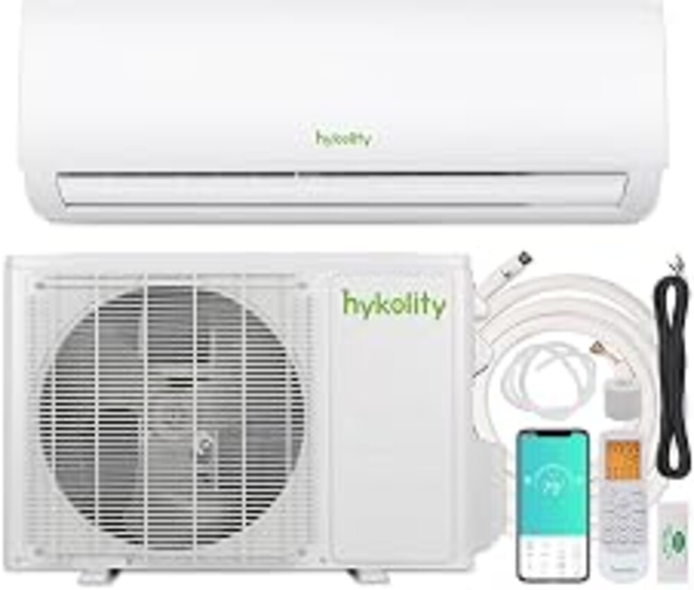 Wifi Enabled 18,000 BTU Mini Split Air Conditioner & Heater, 19 SEER2 230V Split AC Unit Ductless Inverter System with Heat Pump, Installation Kits - Cools Rooms up to 1250 Sq.Ft