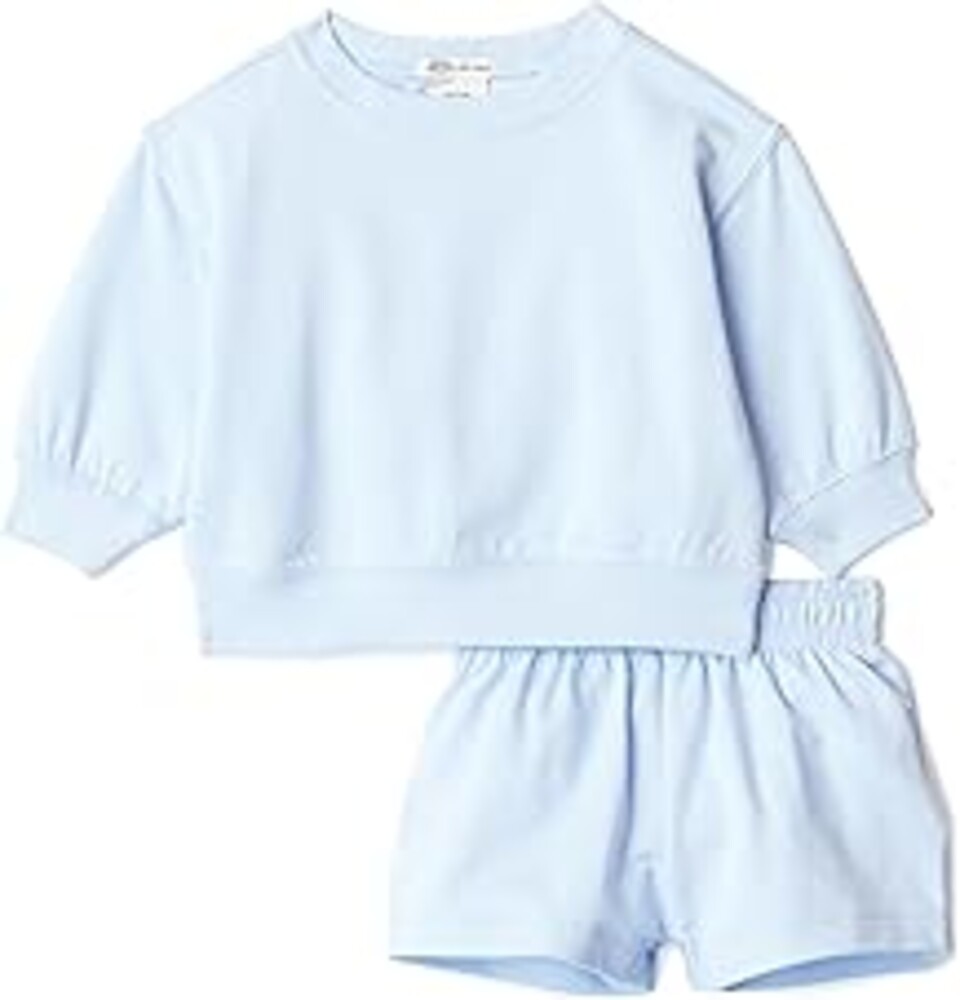 Amazon Essentials x Sofia Grainge Unisex Babies Toddlers and Kids' Sweatshirt and Shorts French Terry Play Set