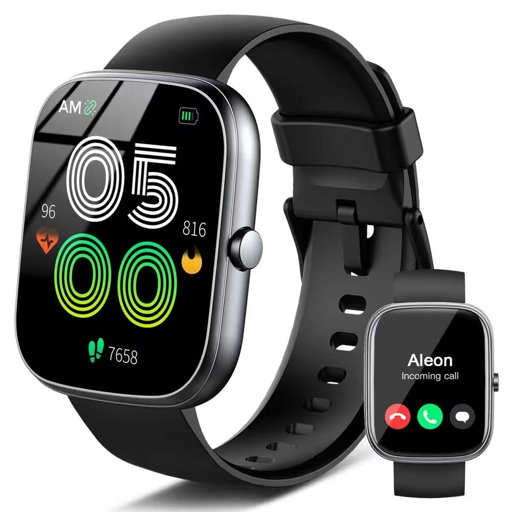 Smart Watch (Answer/Make Calls), 1.91"HD Smartwatch for Men Women Heart Rate/Sleep Monitor/Pedometer/Calories, 2026 New Fitness Watch with 113+ Sport Modes, IP68 Waterproof for Android iOS Black