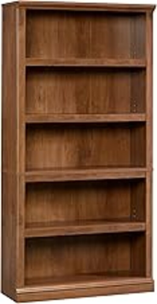 Sauder 5-Shelf Split Bookcase/ Book shelf, Oiled Oak finish