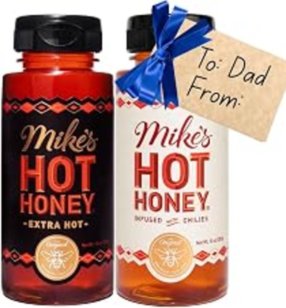 Mike's Hot Honey, Original & Extra Hot, America's #1 Spicy Honey with Chili Peppers, (10oz Bottle, 2 Pack)