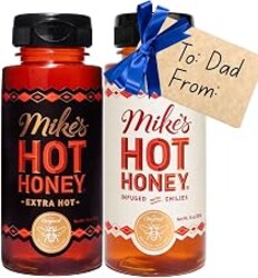 Mike's Hot Honey, Original & Extra Hot, America's #1 Spicy Honey with Chili Peppers, (10oz Bottle, 2 Pack)
