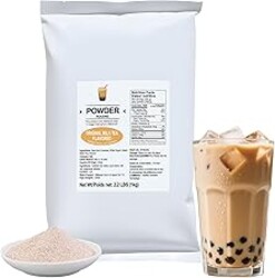 Soeos Milk Tea Flavored Powder (3-in-1), 2.2 lbs (1kg) – Instant Bubble Tea Mix with Creamer & Sugar, Easy to Prepare, Perfect for Boba Drinks & Desserts