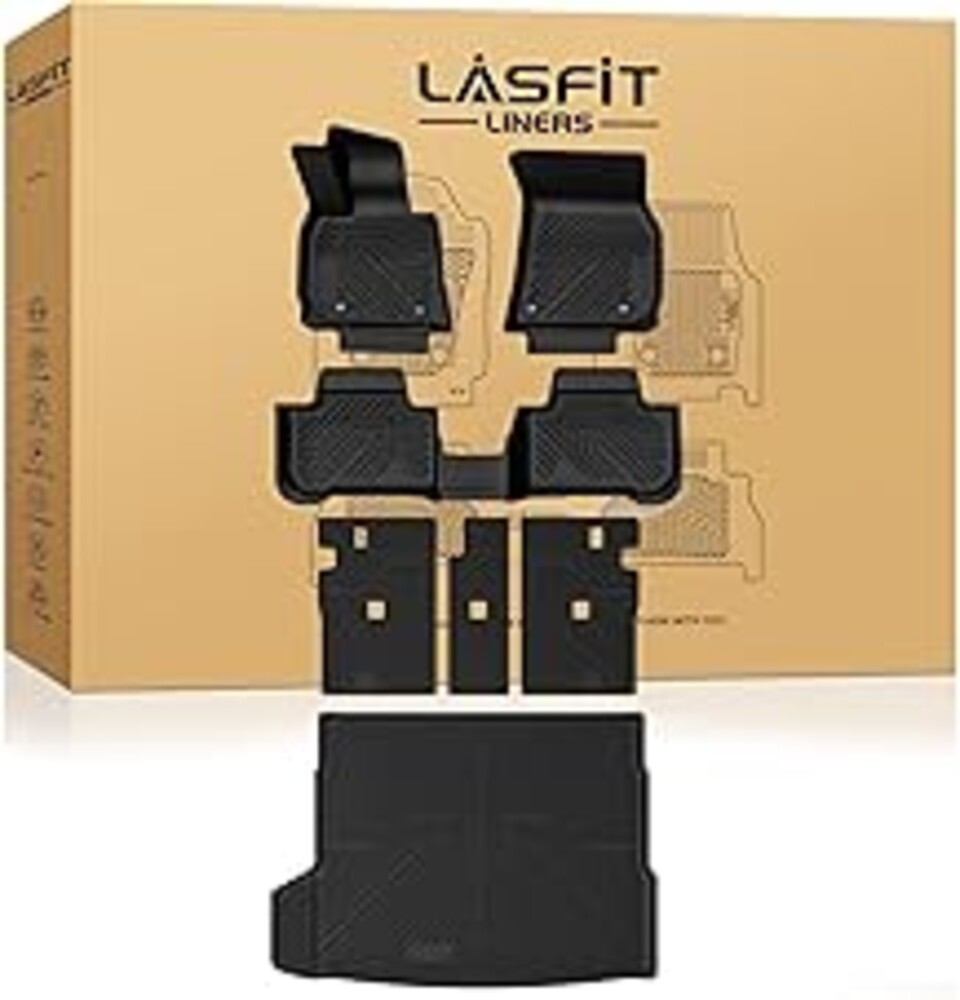 LASFIT Full Set Floor Mats for BMW X3 2025 2026 Custom Fit TPE All Weather 1st & 2nd Row & Seat Back Mat & Cargo Mat Car Mats and Trunk Liners Accessories for 30 xDrive M50 xDrive