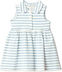 Amazon Essentials x Sofia Grainge Toddlers and Baby Girls' Cotton Pique Sleeveless Dress