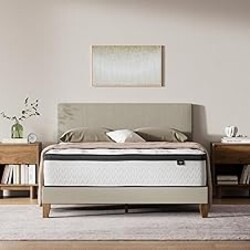 Signature Design by Ashley Chime Hybrid King 12" Mattress with Gel Memory Foam, Medium Firm, Pressure Relief, Fiberglass Free Mattress in a Box