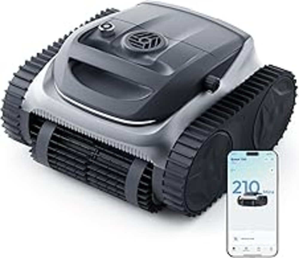 (2026 New) Bubot 700 Cordless Roboitc Pool Cleaner, Pool Vacuum with 210-Min Rumtime, Superior Suction, Triple Motors, Floor/Wall/Waterline Cleaning, for Inground & Above-Ground Pool, Light Grey