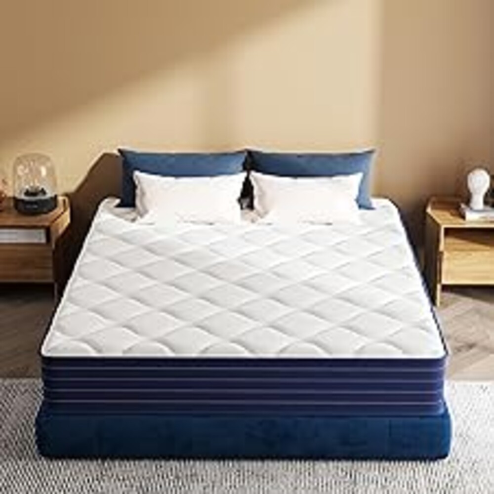 Traumliebe Full Mattress, 12 Inch Full Size Mattress in a Box, Double Mattress, Pocket Spring&Memory Foam, Medium, Motion Isolation, CertiPUR-US Certified
