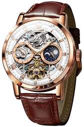 OLEVS Mens Automatic Watches Self-Winding Starry Sky Diamond Skeleton Luxury Wrist Watch Waterproof Luminous