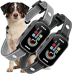 Koguzl Dog Bark Collar 2 Pack, Auto Anti Barking Collar for Large Medium Small Dogs 11-120lbs, 7 Sensitivity Levels, 5 Safe Training Modes, Humane Bark Training Collar