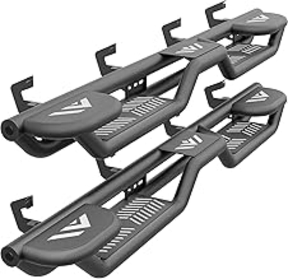 YZONA Three Raised Steps, Crew Cab Running Boards Compatible with 2019-2026 Chevy Silverado & GMC Sierra 1500, 2020-2026 Chevrolet Silverado/Sierra 2500 3500 HD Side Step (Excl 2019 1500 LD/Limited)
