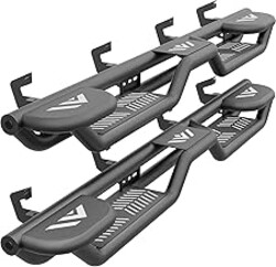 YZONA Three Raised Steps, Crew Cab Running Boards Compatible with 2019-2026 Chevy Silverado & GMC Sierra 1500, 2020-2026 Chevrolet Silverado/Sierra 2500 3500 HD Side Step (Excl 2019 1500 LD/Limited)