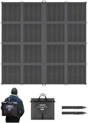 Renogy 400W Portable Solar Panel Blanket, 25% High Efficiency N-Type Foldable Solar Panel Charger for Power Station,Lightweight 16-Fold Space Save, Fast Setup for Camping, RV, Pickup, Marine Off-Grid