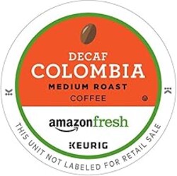 AmazonFresh 80 Ct. K-Cups, Decaf Colombia Medium Roast, Keurig K-Cup Brewer Compatible