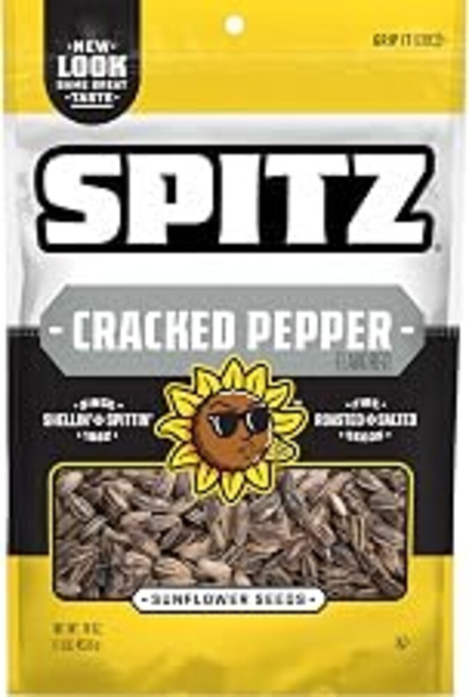 Spitz Sunflower Seeds Pack, Cracked Pepper, 16 Oz Snack Bag