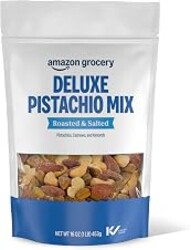 Amazon Grocery, Deluxe Pistachio Mix, Roasted & Salted, 16 Oz (Previously Happy Belly, Packaging May Vary)