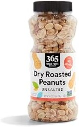 365 by Whole Foods Market, Dry Roasted and Unsalted Peanuts, 16 Ounce