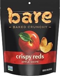 bare Baked Crunchy Apple Chips, Fujis & Reds, 3.4oz Bag