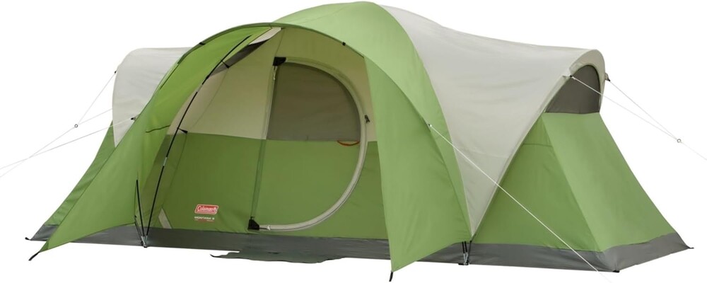 Coleman Montana Camping Tent with Rainfly, Weatherproof Family Tent Sets Up in 15 Mins, Fits Multiple Airbeds