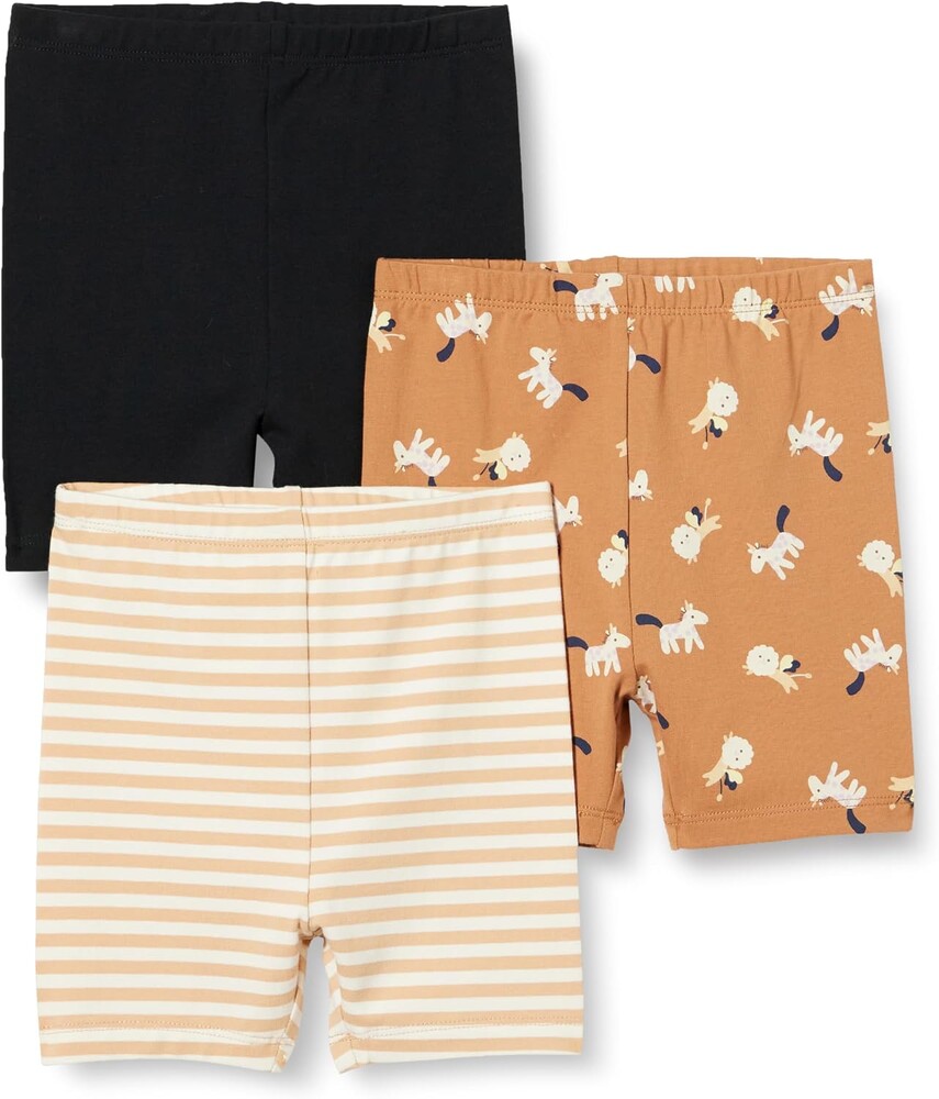 Amazon Essentials Toddler and Baby Girls' Cotton Stretch Jersey Bike Shorts