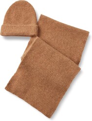 Amazon Essentials Unisex Adults' Faux Mohair Scarf & Hat Set for Men & Women