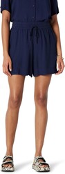 Amazon Essentials Women's High-Rise Relaxed-Fit Fluid Twill Pull-On Shorts (Shirt Sold Separately)
