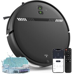 XIEBro Life Robot Vacuum and Mop Combo, Robotic Vacuum Cleaner 2 in 1 with WiFi/App/Voice, Schedule, Water Tank and Dustbin, Self-Charging, Slim, Ideal for Hard Floor, Pet Hair, Carpet