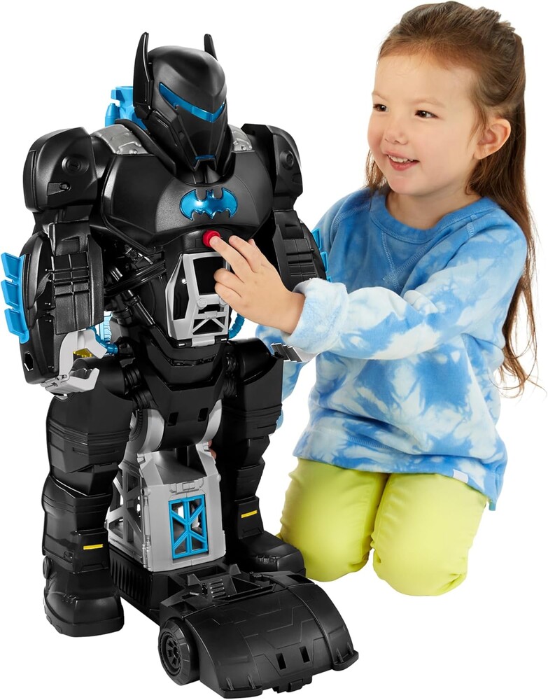 Fisher-Price Imaginext DC Super Friends Batman Toy Bat-Tech Batbot Playset 2-Ft-Tall Robot with Lights & Sounds for Pretend Play Kids Ages 3+ Years​