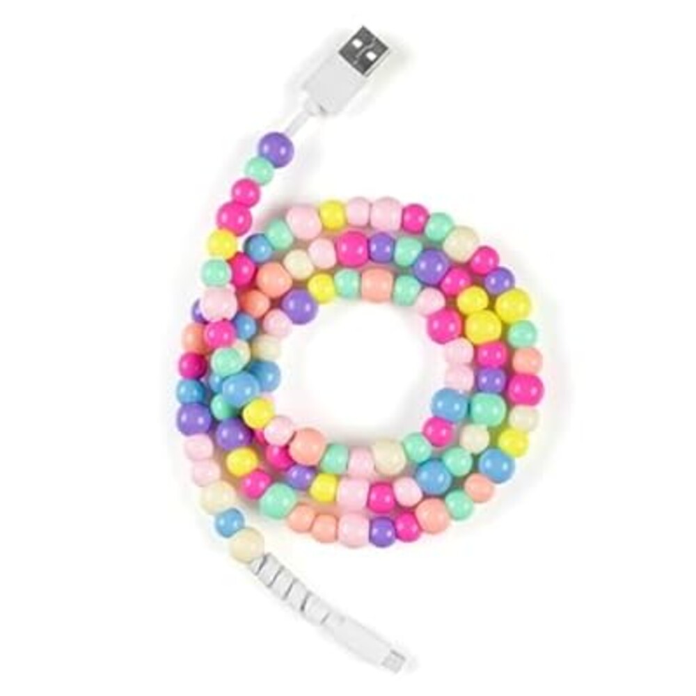 ComfyBay 3.3FT USB C Charging Cable, 60W Acrylic Beaded Charger Cord, Compatible with Samsung Galaxy, iPhone 16/15, iPad, and More