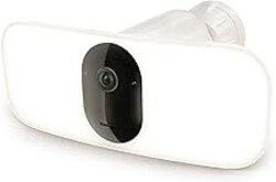 Floodlight Security Camera Wireless Outdoor 2K No Wiring - Arlo Pro 3, Rechargeable Battery, WiFi, Up to 3000 Lumens LED, Person & Vehicle Recognition, Package Detection, Color Night Vision, White