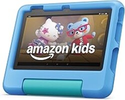 Amazon Fire 7 Kids tablet, ages 3-7. Top-selling 7" kids tablet on Amazon. Includes ad-free and exclusive content, easy paren