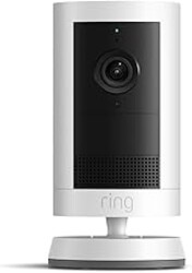 Ring Outdoor Cam Plus, Battery (newest model), Home or business security, Wide-Angle 2K Video with Ring Vision, Low-Light Sight for full-color night vision, Mount-Anywhere Versatility, 2-pack, White