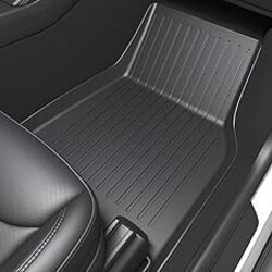 SUPER LINER Tesla Model Y Juniper 2025 2026 Floor Mats & Cargo Liners Full Set 10 PCS Extra-Thick TPE CabinProtect™ for 5-Seater | All-Weather Pet & Child-Friendly Accessories(Not for Standard)