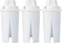 Amazon Basics Enhanced Replacement Water Filters for Water Pitchers, BPA-Free, WQA & NSF Certified, Compatible with Brita Water Pitchers & Drinking Water Filter Systems, 6 Month Filter Supply, 3-Pack