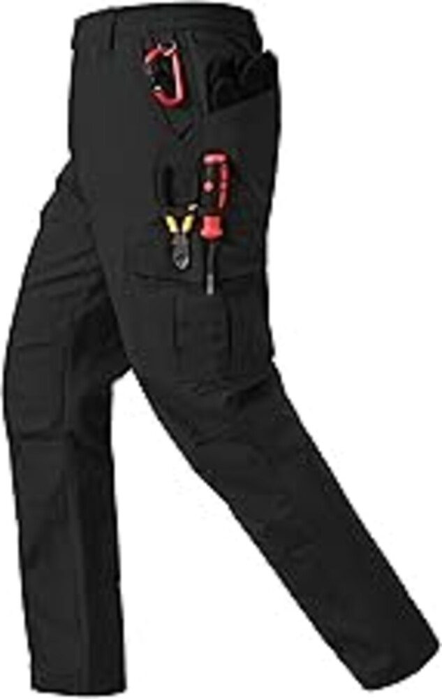 CNBQDD Mens Work Pants Ripstop Waterproof Cargo Pants for Men with 7 Pockets Tactical Hiking Pants