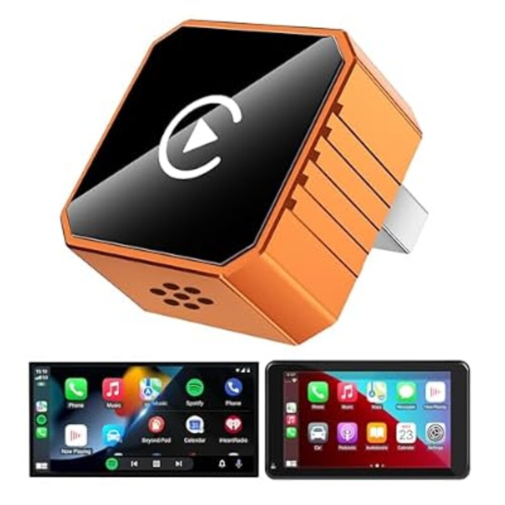 Wireless CarPlay Adapter for Apple Only, 2026 Upgrade Mini Aluminium CarPlay Adapter Converts Wired to Wireless CarPlay for iPhone, Plug & Play, Auto Connect Fast and Stable, with USB-C